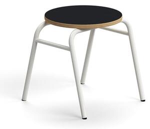 AJ Produkty Stolička ALTUS, výška 380 mm, bílá/antracitová
