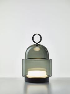 Venkovní designová lampa Brokis Dome Nomad Small PC1265 Povrch Montury: měď (CCS584), Barva skla: šedá kouřová - transparentní sklo (CGC516)