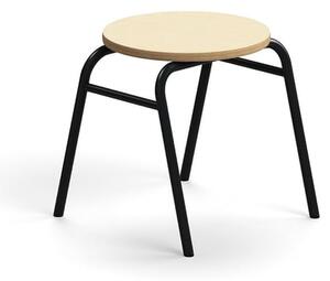 AJ Produkty Stolička ALTUS, výška 380 mm, antracitová/bříza