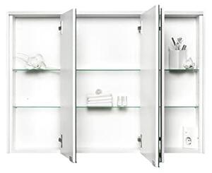 Zrcadlová skříňka KHX s LED osvětlením, šířka 100 cm, koupelnová skříňka vyrobená z MDF, s zásuvkou | Barva: antracit