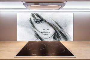 Panel do kuchyně Portrét ženy pksh-81700104