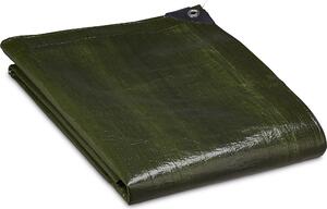 2 x krycí plachta 140 g/m², textilní plachta s oky, vododolná, odolná proti roztrení, PE plachta do zahrady, rozmry: 2 x 3 m, zelená