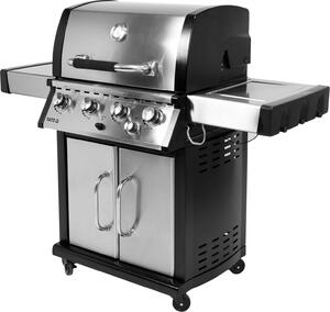 Exkluzivní plynový gril 17,5 kW, 4+1 hoák, nerezová ocel, 147 x 58 x 127 cm