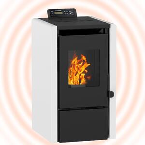 NEMAXX® PC5 peletová kamna 5,3 kW A+ kompaktní, 120 m³, ovladač, bílá