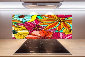 Panel do kuchyně Květinový vzor pksh-82476713