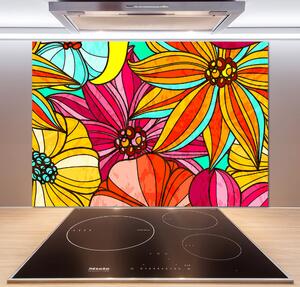 Panel do kuchyně Květinový vzor pksh-82476713