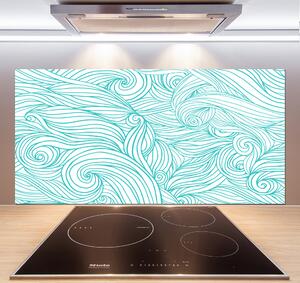 Panel do kuchyně Modré vlny pksh-82527147