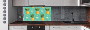 Skleněný panel do kuchyně Ananasy pksh-82700276