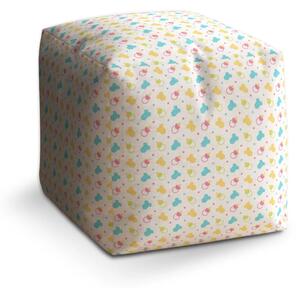 Sablio Taburet Cube Dudlíky a body - 40x40x40 cm