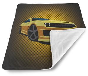 Sablio Deka pro miminko Chevrolet Camaro Žlutá mřížka - 80x100 cm