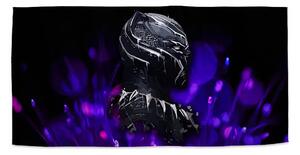 Sablio Ručník BLACK PANTHER Fialová luminescence - 30x50 cm