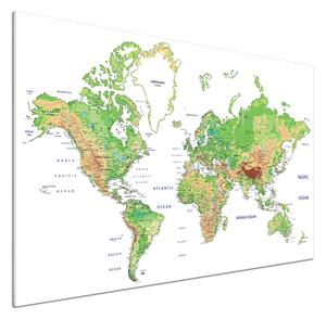 Dekorační panel sklo Mapa světa pksh-82821199