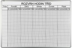 Rozvrhová tabule 70 x 100 cm