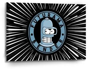 Sablio Obraz Futurama Bender Vesmír - 90x60 cm