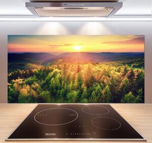 Panel do kuchyně Les západ slunce pksh-82972520