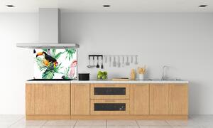 Panel do kuchyně Tropičtí ptáci pksh-82973697