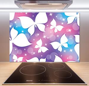 Skleněný panel do kuchyně Motýli pksh-82993936
