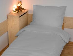 Povlečení francouzské bavlna UNI 200x200,70x90 světle šedé