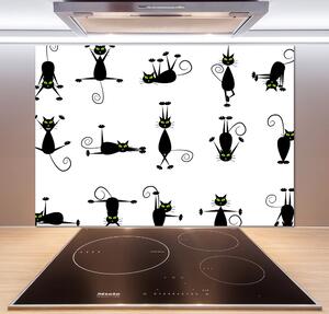 Panel do kuchyně Kočky ilustrace pksh-83171265