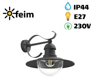 Philips 01816/30/PN Topiary nástěnné svítidlo černé 1x E27 IP44