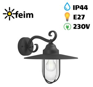 Philips 16270/30/PN Pasture nástěnné svítidlo černé 1x E27 IP44