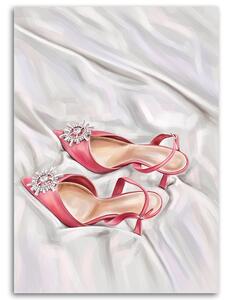 Obraz na plátně Pár růžových bot Rozměry: 40 x 60 cm