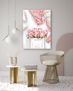 Obraz na plátně Růže v tašce Dior Rozměry: 40 x 60 cm
