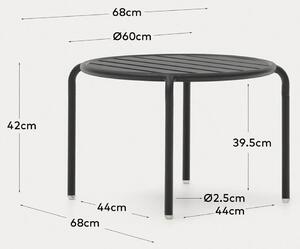 Zahradní odkládací stolek colnos Ø 60 cm šedý