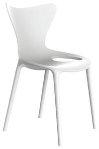 OnaDnes -20% VONDOM Bílá plastová jídelní židle LOVE