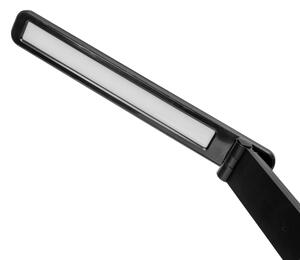 LED RGBW Stm. lampa s bezdr. nab., displejem, USB portem 6W/5V 3000-6500K černá