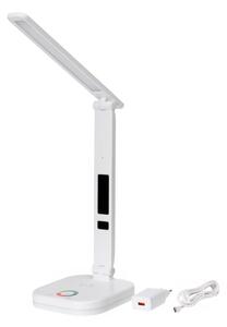LED RGBW Stm. lampa s bezdr. nab., displejem, USB portem 6W/5V 3000-6500K bílá