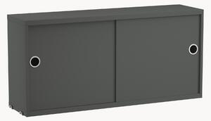 Skříňka pro modulární regálový systém's posuvnými dveřmi String System