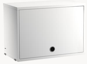 Skříňka pro modulární regálový systém's výklopnými dveřmi String System