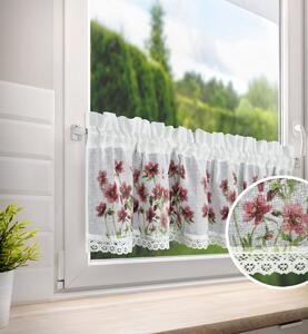 Dekorační krátká vitrážová záclona do kuchyně AGNE 30x150 cm MyBestHome
