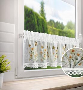 Dekorační krátká vitrážová záclona do kuchyně LINA 30x150 cm MyBestHome