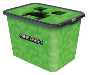 Plastový úložný box s víkem Minecraft 23l