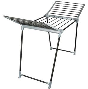 Erga Model 205, stabilní rozkládací sušák na prádlo 170x61x97 cm, černá-šedá, ERG-SEP-1251SSM205BKI