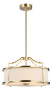 Open Design OR80889 - Lustr na tyči STANZA 3xE27/15W/230V pr. 42 cm mosaz/bílá