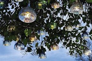 Kartell, závěsné lampy, modrá