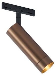 Moderní tmavě bronzový reflektor pro 1fázový kolejnicový systém GU10 35mm - Slimline Uzzy