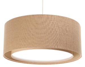 BPS koncept Závěsné svítidlo BOHO, 1xE27, ø 50 cm, v. 20 cm Barva: Přírodní dřevo