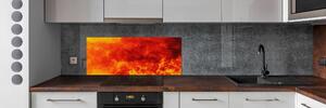 Skleněný panel do kuchynské linky Plameny pksh-85164898