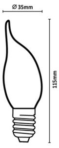 Rabalux 79209 - LED Žárovka FILAMENT CF35 E14/6W/230V 4000K