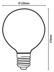 Rabalux 79219 - LED Žárovka FILAMENT G125 E27/6W/230V 4000K