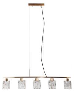 ITALUX PND-40814-5-HBR - Lustr na lanku SIMONA 5xE14/40W/230V zlatá