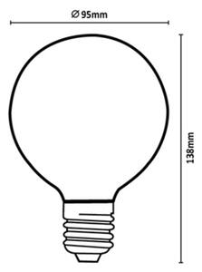 Rabalux 79221 - LED Žárovka FILAMENT G95 E27/6W/230V 4000K
