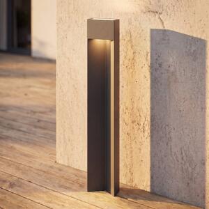 Lucande LED osvětlení cesty Kaholo, matná černá, 90 cm, IP44, Černá, Hliník, Moderní