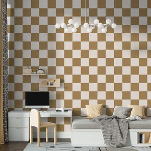 Fototapety Geometrická tapeta v hnědé barvě, Fototapety Vzory, w01922v3 : uwalls.cz