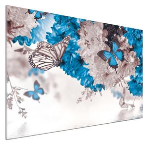 Panel do kuchyně Květiny a motýli pksh-85449267