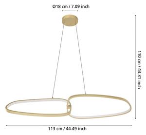 Eglo 390205 - LED Stmívatelný lustr na lanku LODOSA LED/37,5W/230V 3000K